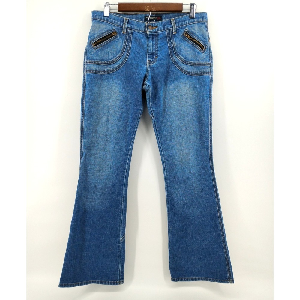 American Eagle Jeans Low Rise Flare Bareback  10 womens‎ y2k western equestrian